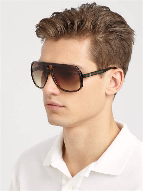 gucci plastic aviator sunglasses|Gucci aviator sunglasses shades.